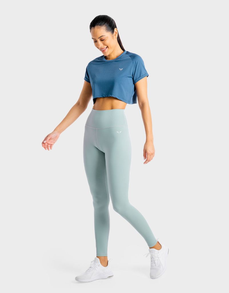 Core Agile Leggings - Dusty Blue