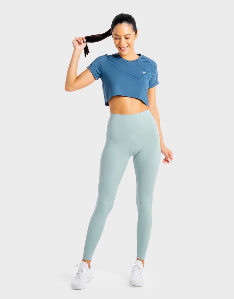 Core Agile Leggings - Dusty Blue