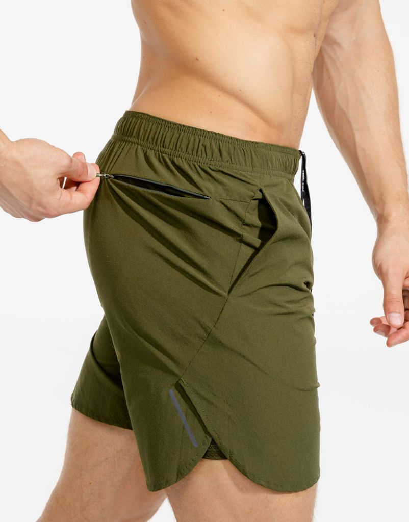 2-in-1 Dry Tech Shorts - Olive