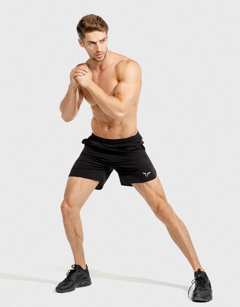 2-in-1 Dry Tech Shorts - Black