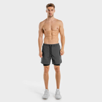 Load image into Gallery viewer, Limitless 2-In-1 Shorts – Charcoal And Black
