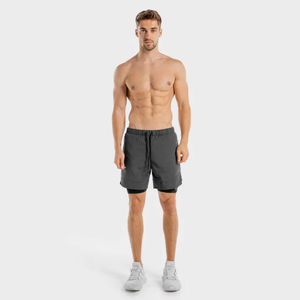 Limitless 2-In-1 Shorts – Charcoal And Black