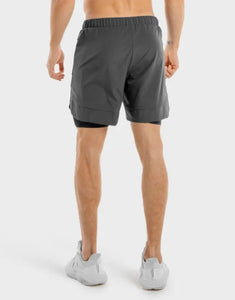 Limitless 2-In-1 Shorts – Charcoal And Black