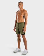 Load image into Gallery viewer, Limitless 2-In-1 Shorts – Khaki And Black
