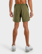 Load image into Gallery viewer, Limitless 2-In-1 Shorts – Khaki And Black

