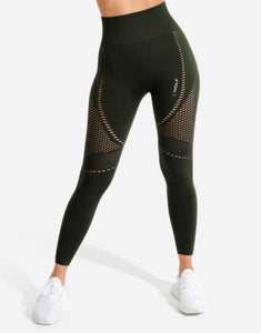 Meta Seamless Leggings - Khaki