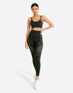Meta Seamless Leggings - Khaki