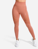 Load image into Gallery viewer, Meta Seamless Leggings - Rose Gold

