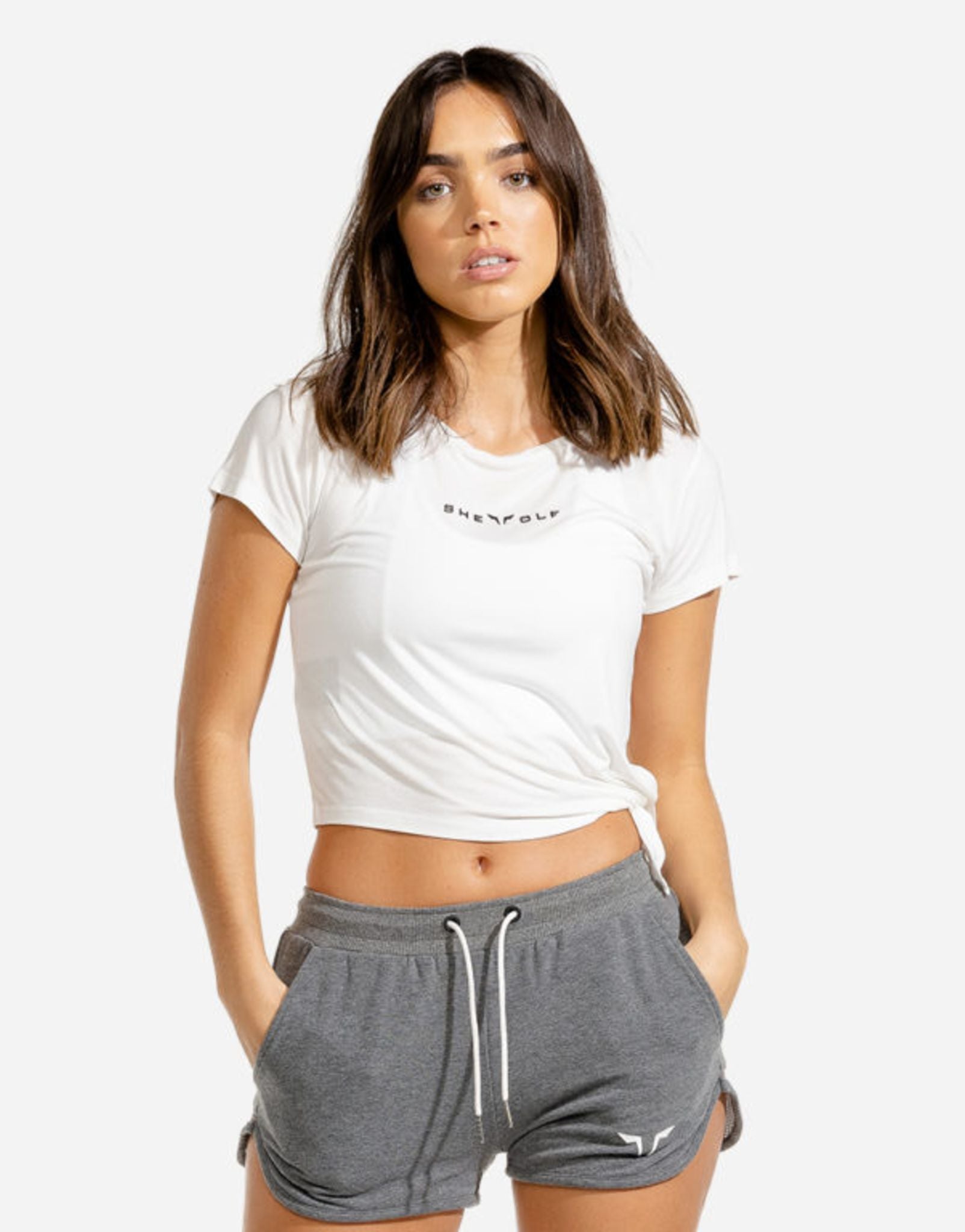 She Wolf Crop Top  - White