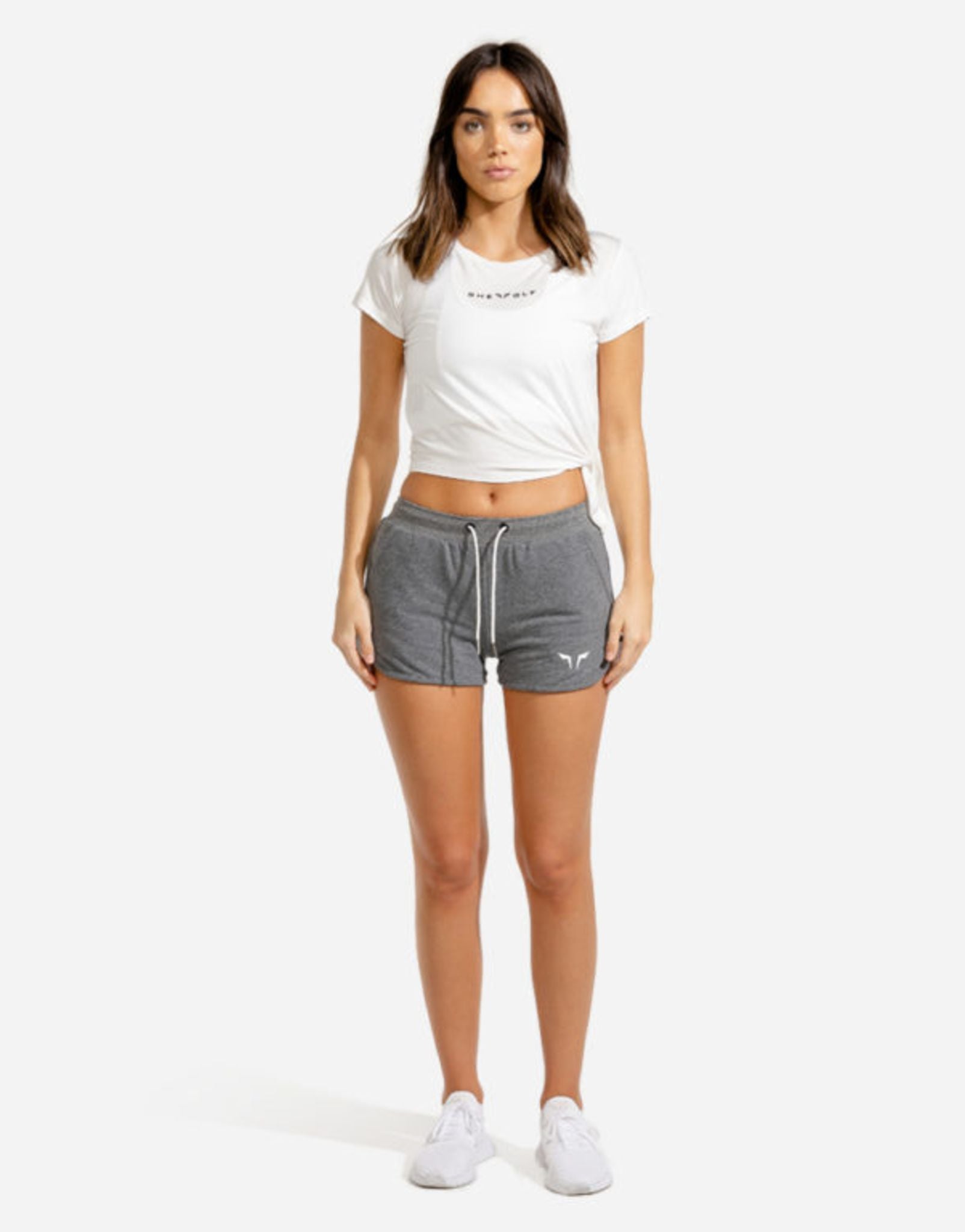 She Wolf Crop Top  - White